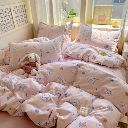 91家纺网 家纺一手货源 找家纺 （总）宏源家纺 2025新款芦荟棉印花亲肤四件套