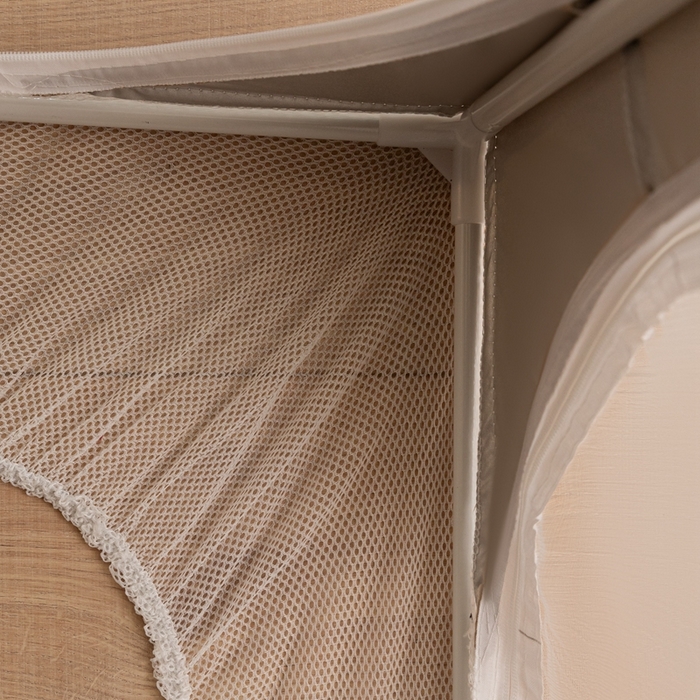 91家纺网 家纺一手货源 找家纺 飞轮海蚊帐 2025新款强遮光防蚊学生蚊帐-XZ-99（靠墙帘选配）香槟