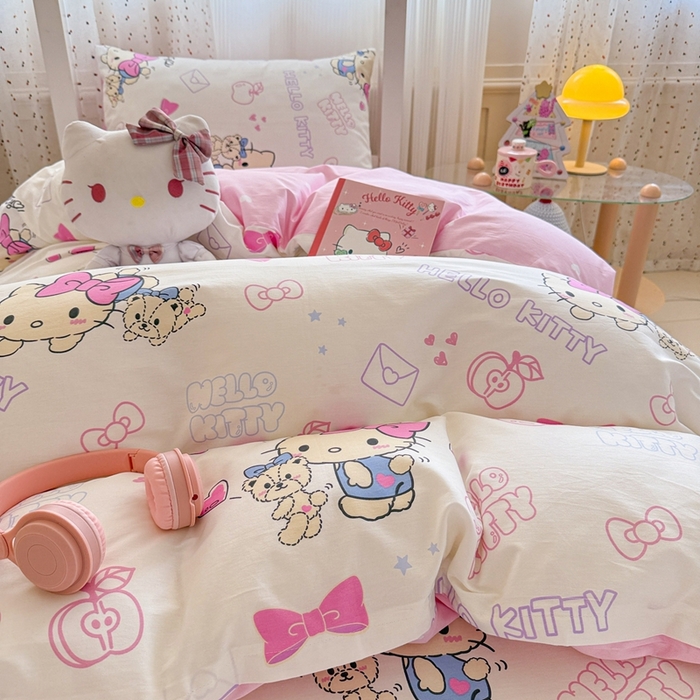 91家纺网 家纺一手货源 找家纺 （总）沐辰 2025新款全棉纯棉三丽鸥学生季系列三四件套