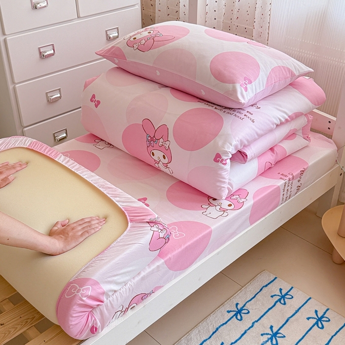 91家纺网 家纺一手货源 找家纺 （总）沐辰 2025新款全棉纯棉三丽鸥学生季系列三四件套