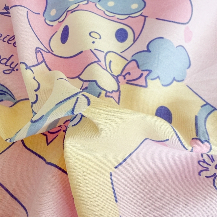 91家纺网 家纺一手货源 找家纺 沐辰 2025新款全棉纯棉三丽鸥学生季系列三四件套 开心美乐蒂