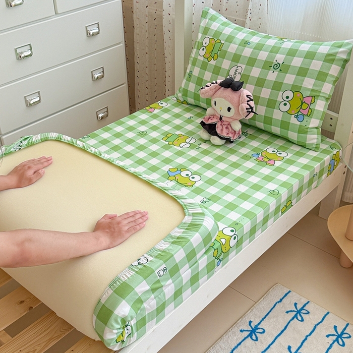 91家纺网 家纺一手货源 找家纺 （总）沐辰 2025新款全棉纯棉三丽鸥学生季系列单床笠单品床笠单件床笠