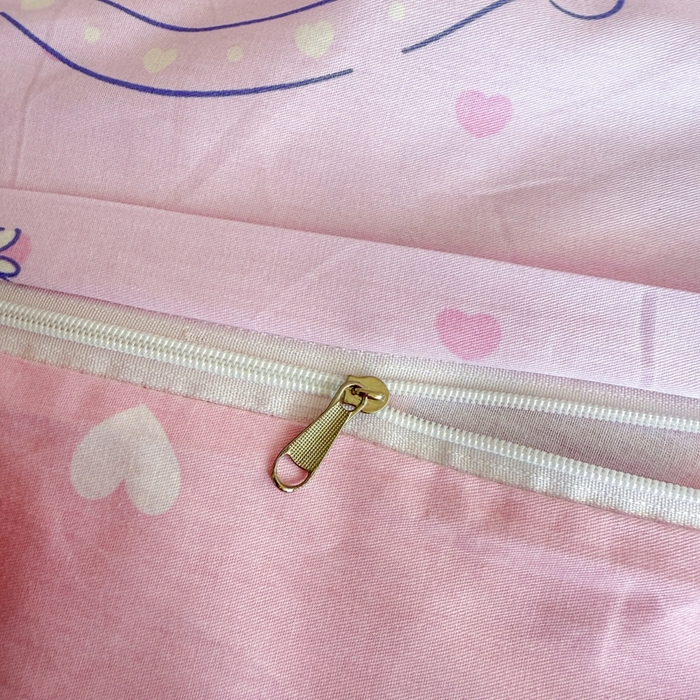 91家纺网 家纺一手货源 找家纺 沐辰 2025新款全棉纯棉三丽鸥学生季系列单床笠单品床笠单件床笠 开心美乐蒂