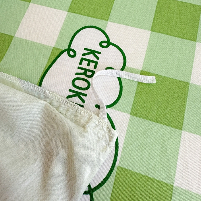 91家纺网 家纺一手货源 找家纺 沐辰 2025新款全棉纯棉三丽鸥学生季系列单床笠单品床笠单件床笠 绿格蛙蛙