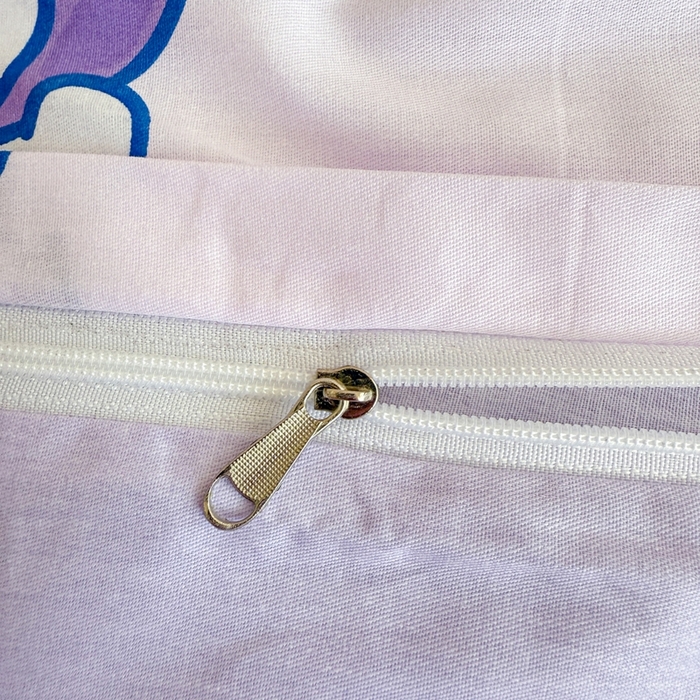 91家纺网 家纺一手货源 找家纺 沐辰 2025新款全棉纯棉三丽鸥学生季系列单床笠单品床笠单件床笠 葡萄库洛米