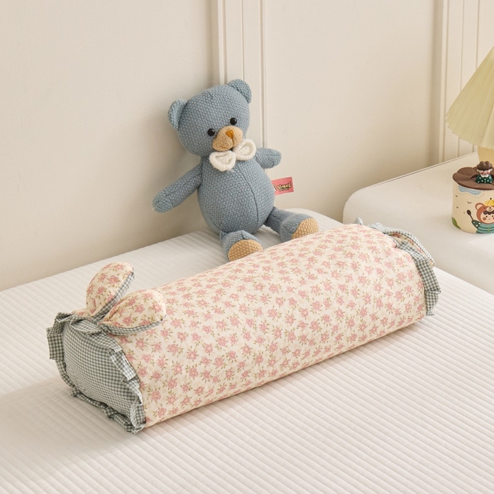 91家纺网 家纺一手货源 找家纺 （总）佳合枕芯 2025新款纯棉小清新兔耳朵荞麦枕头枕芯