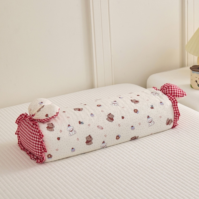 91家纺网 家纺一手货源 找家纺 （总）佳合枕芯 2025新款纯棉小清新兔耳朵荞麦枕头枕芯