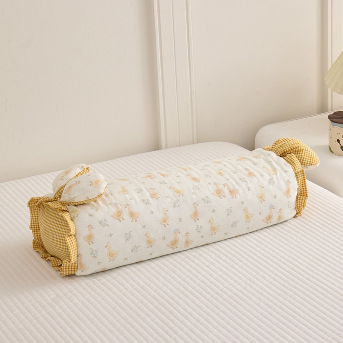 91家纺网 家纺一手货源 找家纺 （总）佳合枕芯 2025新款纯棉小清新兔耳朵荞麦枕头枕芯