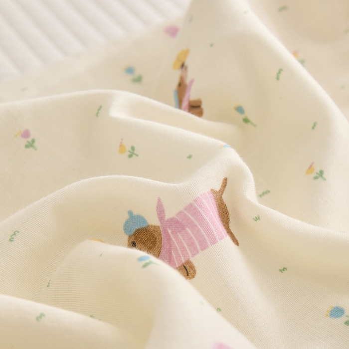 91家纺网 家纺一手货源 找家纺 佳合枕芯 2025新款纯棉小清新兔耳朵荞麦枕头枕芯 腊肠狗-粉 30*48cm一对