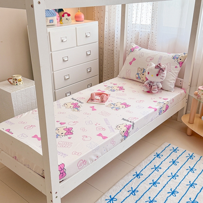 （总）沐辰 2025新款全棉纯棉三丽鸥学生季系列单床单单品床单单件床单