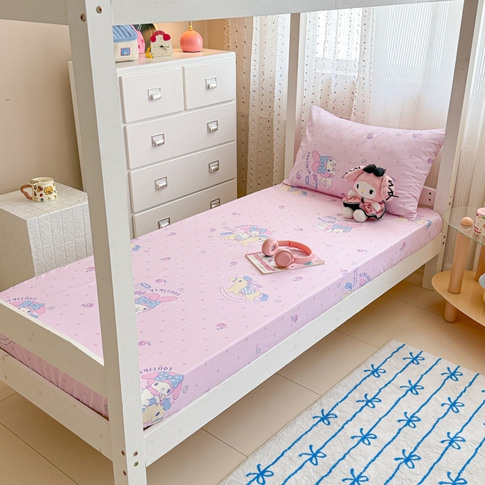 91家纺网 家纺一手货源 找家纺 （总）沐辰 2025新款全棉纯棉三丽鸥学生季系列单床单单品床单单件床单