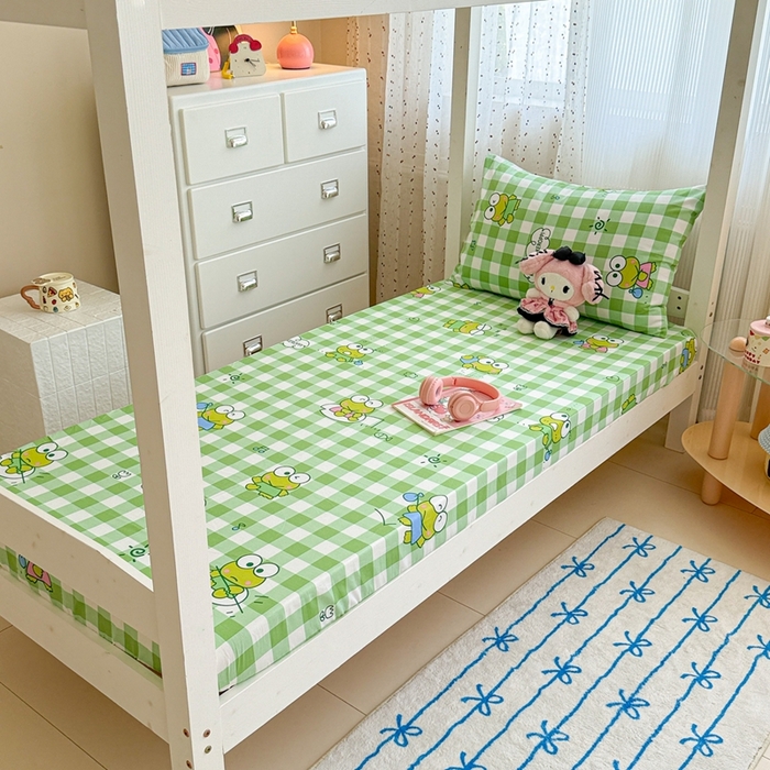 91家纺网 家纺一手货源 找家纺 （总）沐辰 2025新款全棉纯棉三丽鸥学生季系列单床单单品床单单件床单