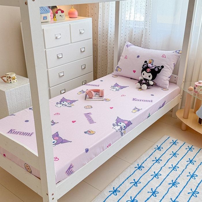 91家纺网 家纺一手货源 找家纺 （总）沐辰 2025新款全棉纯棉三丽鸥学生季系列单床单单品床单单件床单