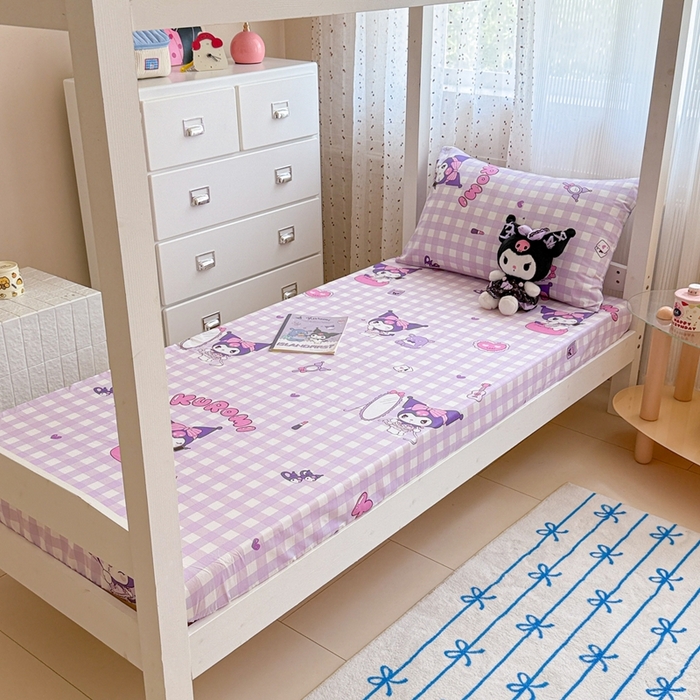 91家纺网 家纺一手货源 找家纺 （总）沐辰 2025新款全棉纯棉三丽鸥学生季系列单床单单品床单单件床单