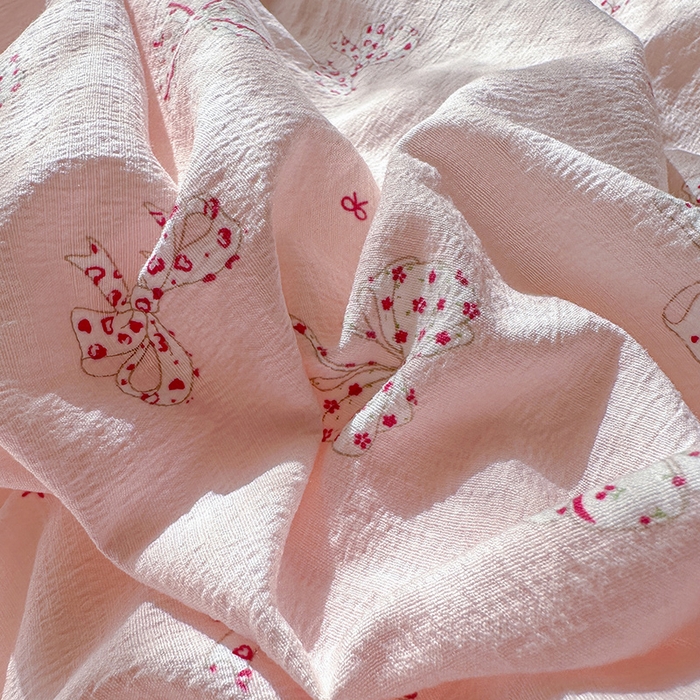 91家纺网 家纺一手货源 找家纺 罗亿家纺 2025新款云感双层纱全棉纯棉镂空花边四件套 梦境-心愿