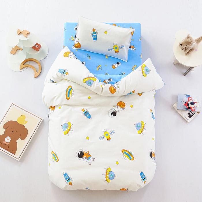 91家纺网 家纺一手货源 找家纺 （总）吉咪兔家纺 2025新款全棉纯棉幼儿园三件套儿童被褥六件套宝宝午睡入园婴儿床床上用品