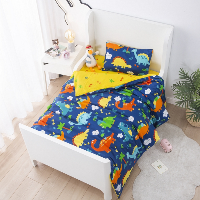 91家纺网 家纺一手货源 找家纺 （总）吉咪兔家纺 2025新款全棉纯棉幼儿园三件套儿童被褥六件套宝宝午睡入园婴儿床床上用品