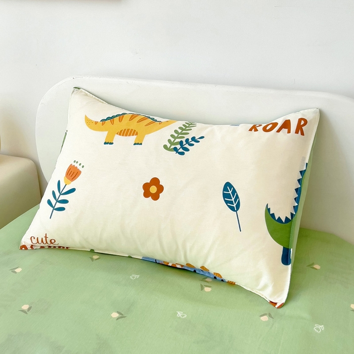 91家纺网 家纺一手货源 找家纺 吉咪兔家纺 2025新款全棉纯棉幼儿园三件套儿童被褥六件套宝宝午睡入园婴儿床床上用品 恐龙家族