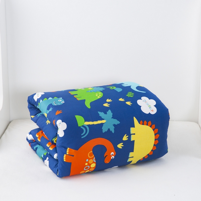 91家纺网 家纺一手货源 找家纺 吉咪兔家纺 2025新款全棉纯棉幼儿园三件套儿童被褥六件套宝宝午睡入园婴儿床床上用品 恐龙星球