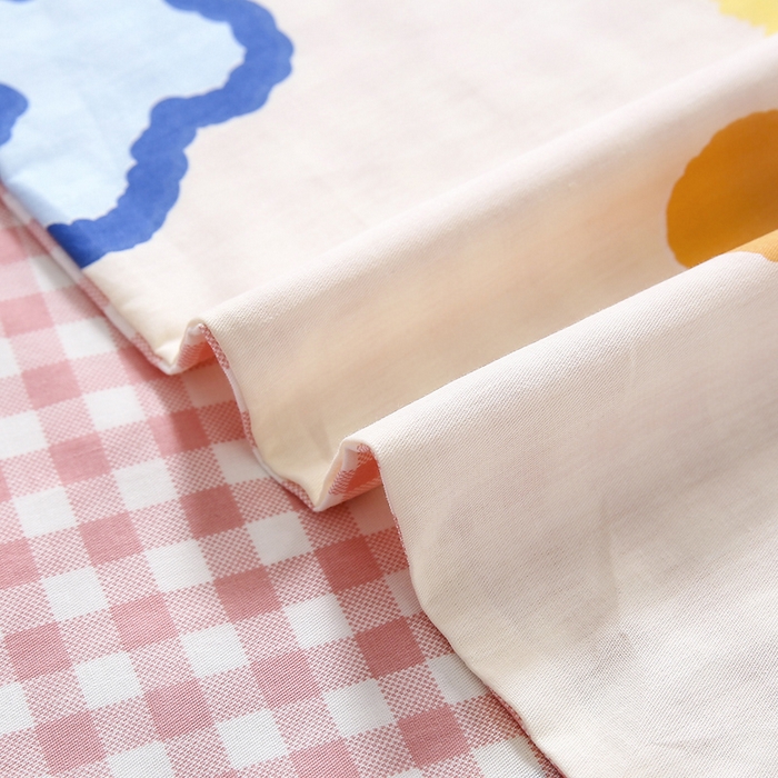 91家纺网 家纺一手货源 找家纺 吉咪兔家纺 2025新款全棉纯棉幼儿园三件套儿童被褥六件套宝宝午睡入园婴儿床床上用品 奶油草莓