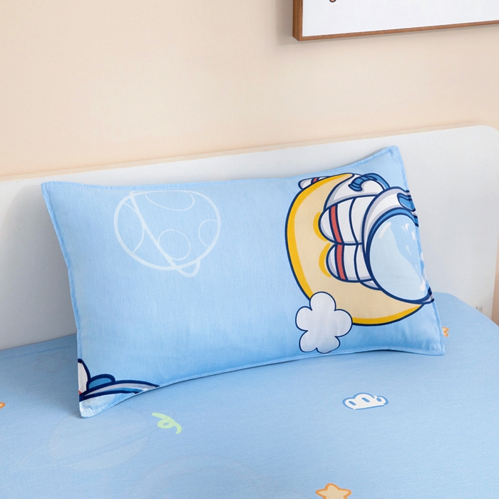 91家纺网 家纺一手货源 找家纺 吉咪兔家纺 2025新款全棉纯棉幼儿园三件套儿童被褥六件套宝宝午睡入园婴儿床床上用品 太空旅行