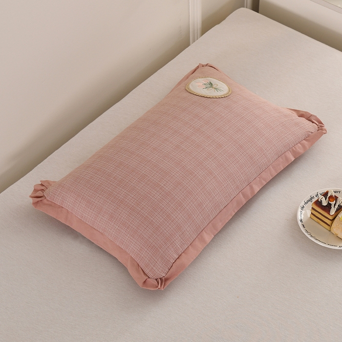 91家纺网 家纺一手货源 找家纺 （总）金牛枕芯 2025新款全棉纯棉单层纱荞麦枕枕头枕芯-郁金香饼