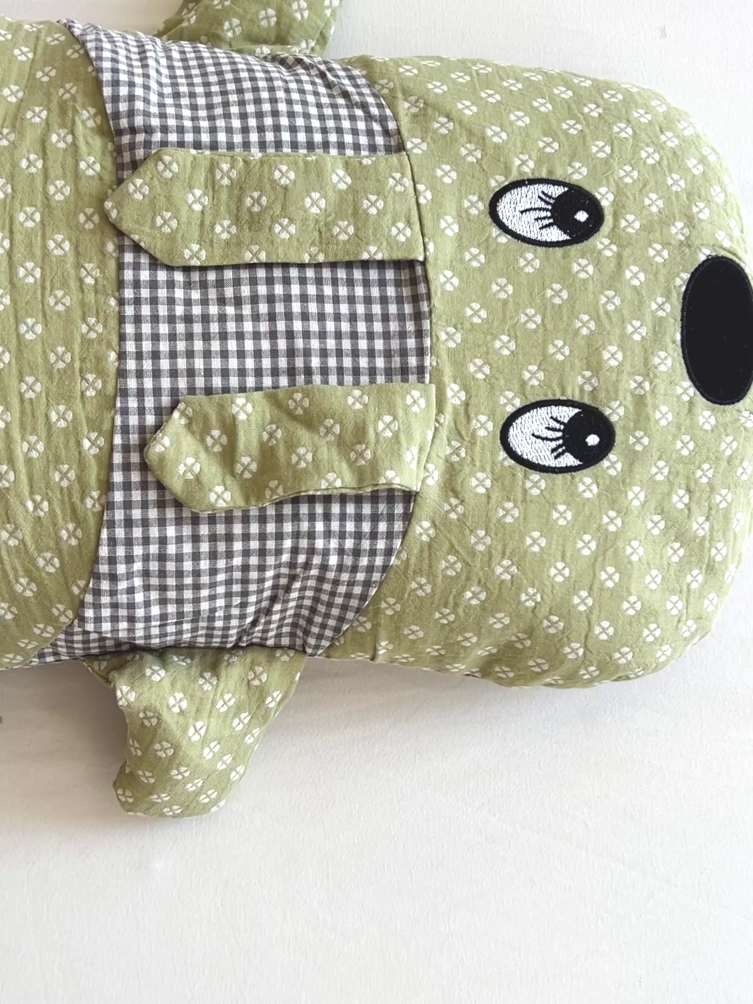 91家纺网 家纺一手货源 找家纺 亦帆枕芯 2025新款全棉纱布全荞麦壳枕小狗旺财成人学生儿童枕芯加枕套 旺财-绿 30x50cm甜荞款/只