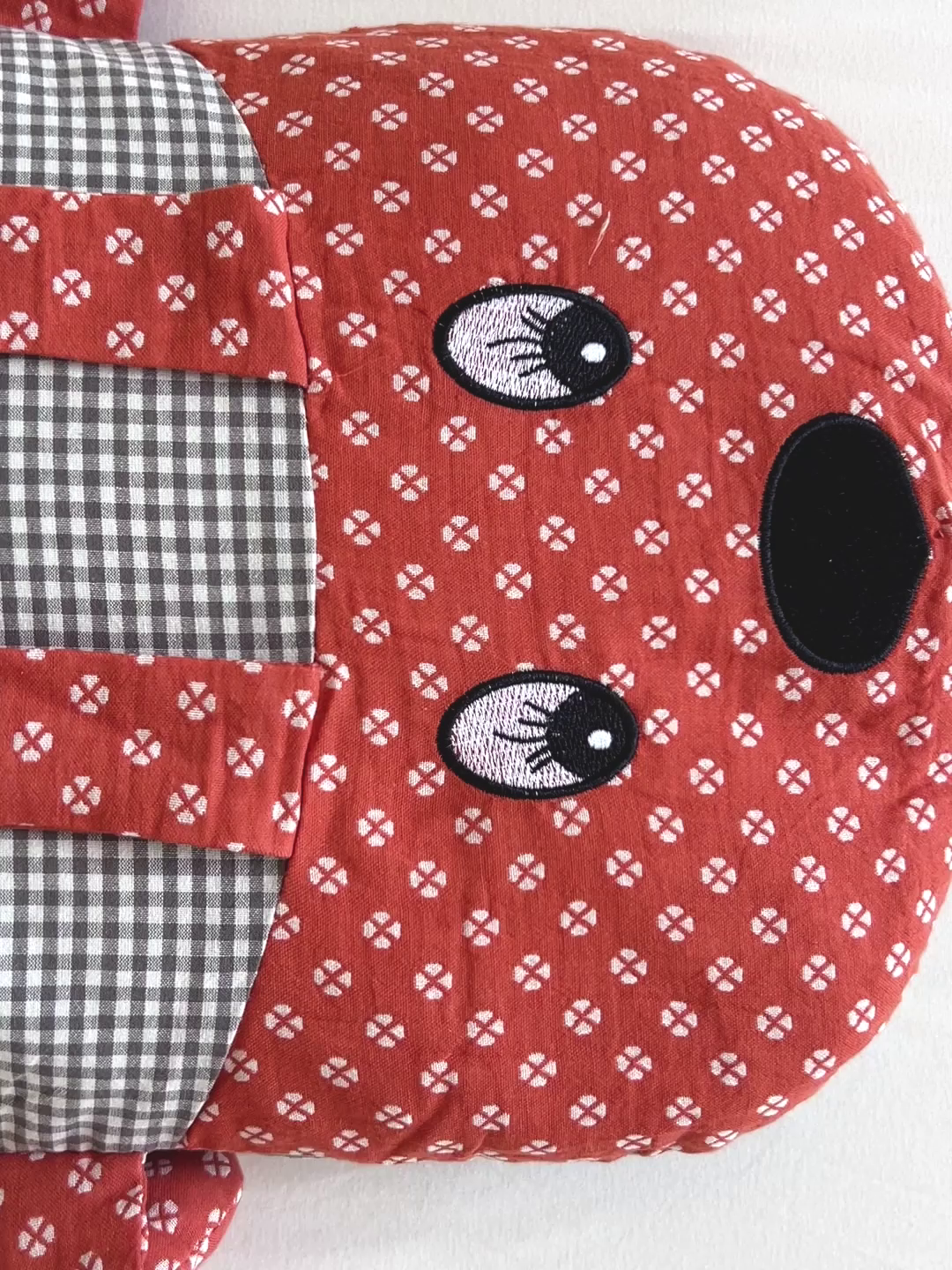 91家纺网 家纺一手货源 找家纺 亦帆枕芯 2025新款全棉纱布全荞麦壳枕小狗旺财成人学生儿童枕芯加枕套 旺财-橘红 30x50cm苦荞款/对