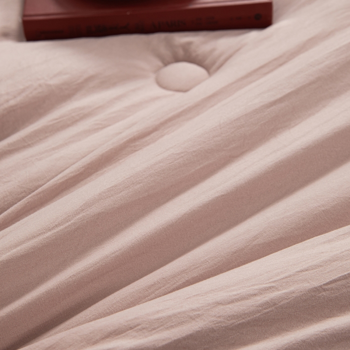 91家纺网 家纺一手货源 找家纺 森林人 2025新款A类水洗棉立体纤维被夏被春秋被冬被被子被芯 立体-卡其灰