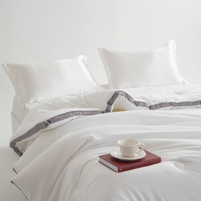 91家纺网 家纺一手货源 找家纺 森林人 2025新款A类水洗棉立体纤维被夏被春秋被冬被被子被芯 立体-本白