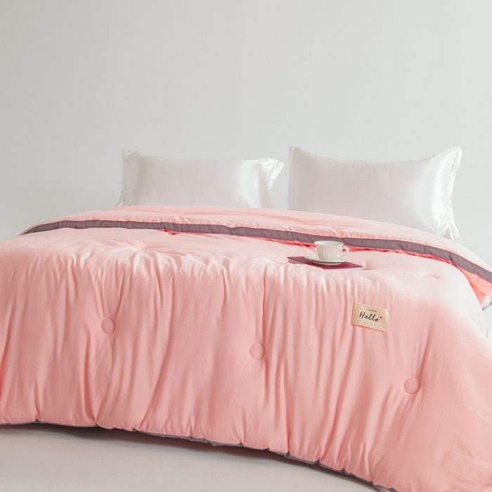 91家纺网 家纺一手货源 找家纺 森林人 2025新款A类水洗棉立体纤维被夏被春秋被冬被被子被芯 立体-浅玉