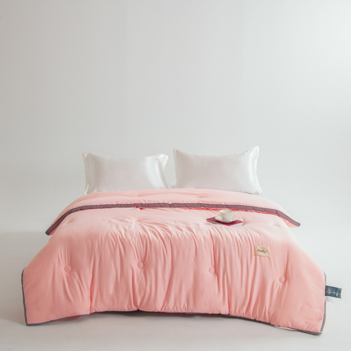 91家纺网 家纺一手货源 找家纺 森林人 2025新款A类水洗棉立体纤维被夏被春秋被冬被被子被芯 立体-浅玉