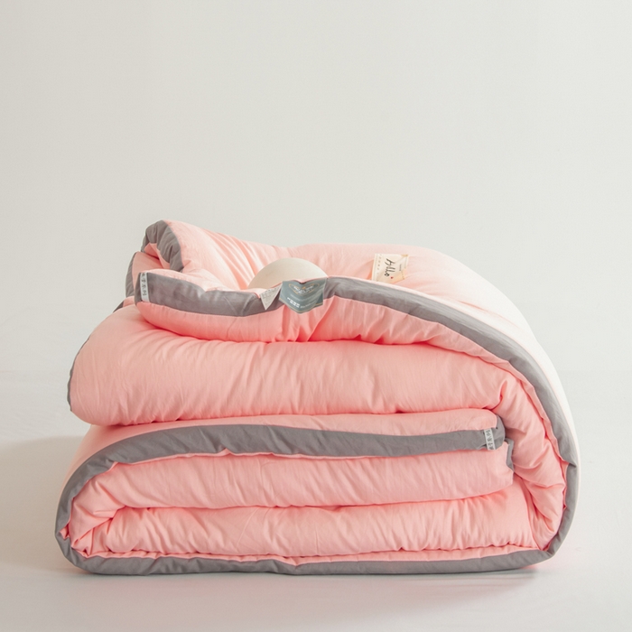 91家纺网 家纺一手货源 找家纺 森林人 2025新款A类水洗棉立体纤维被夏被春秋被冬被被子被芯 立体-浅玉