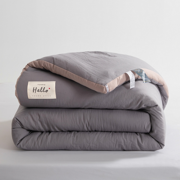 森林人 2025新款A类水洗棉立体纤维被夏被春秋被冬被被子被芯 立体-深灰