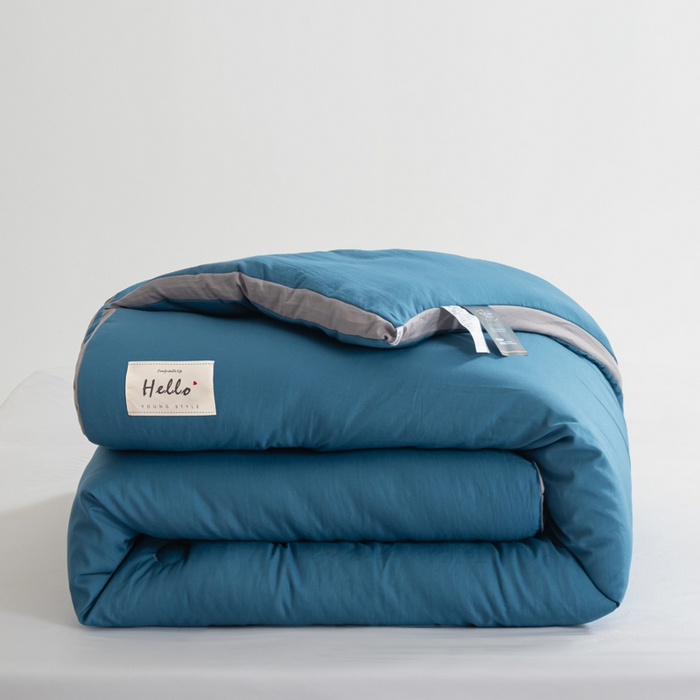 森林人 2025新款A类水洗棉立体纤维被夏被春秋被冬被被子被芯 立体-宾利蓝
