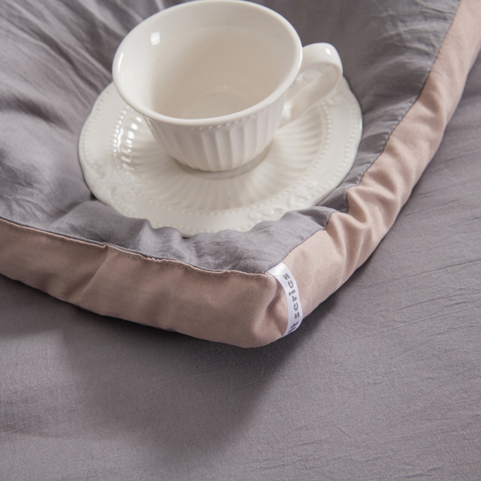 91家纺网 家纺一手货源 找家纺 森林人 2025新款A类水洗棉立体纤维被夏被春秋被冬被被子被芯 立体-深灰