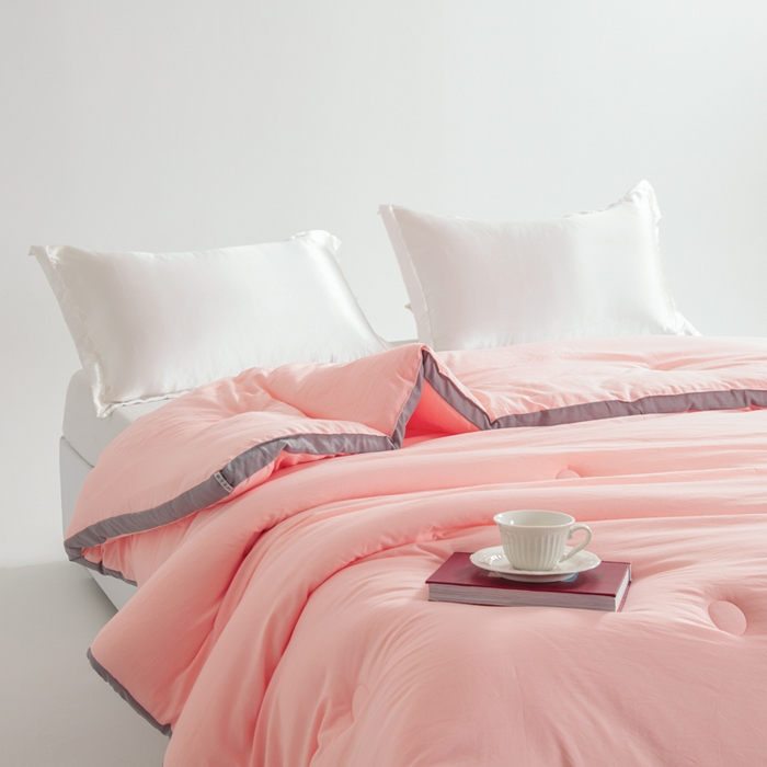 91家纺网 家纺一手货源 找家纺 森林人 2025新款A类水洗棉立体纤维被夏被春秋被冬被被子被芯 立体-浅玉