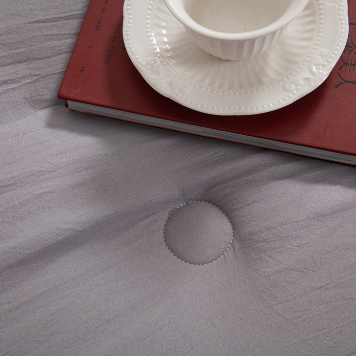 91家纺网 家纺一手货源 找家纺 森林人 2025新款A类水洗棉立体纤维被夏被春秋被冬被被子被芯 立体-深灰