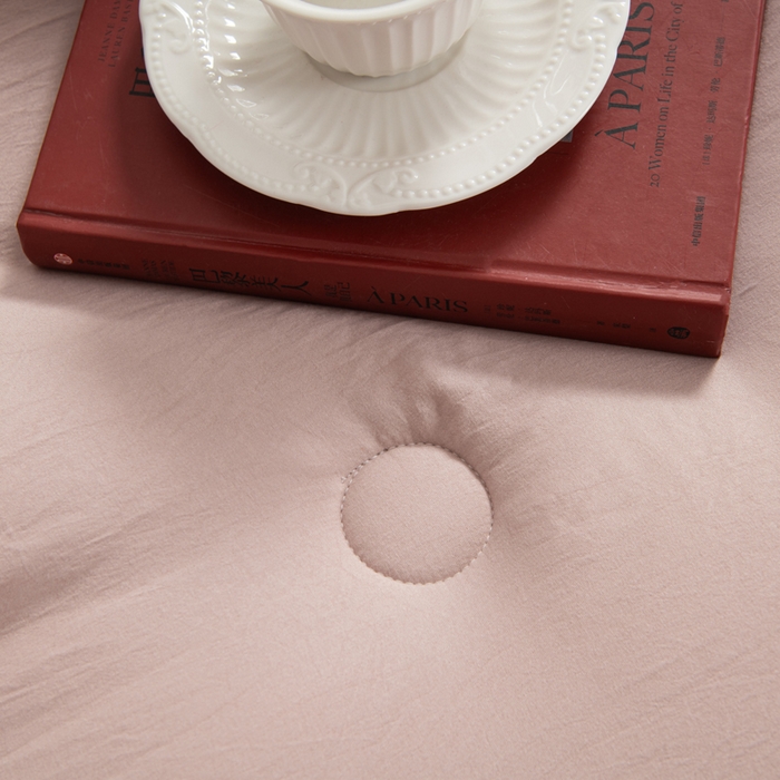 91家纺网 家纺一手货源 找家纺 森林人 2025新款A类水洗棉立体纤维被夏被春秋被冬被被子被芯 立体-卡其灰