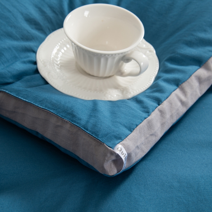 91家纺网 家纺一手货源 找家纺 森林人 2025新款A类水洗棉立体纤维被夏被春秋被冬被被子被芯 立体-宾利蓝