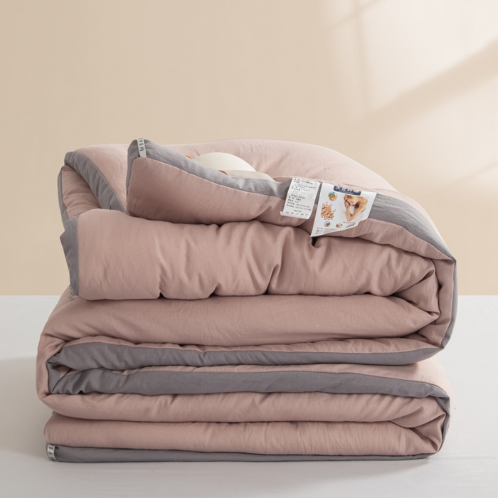 91家纺网 家纺一手货源 找家纺 森林人 2025新款A类水洗棉立体大豆纤维被夏被春秋被冬被被子被芯 立体-卡其