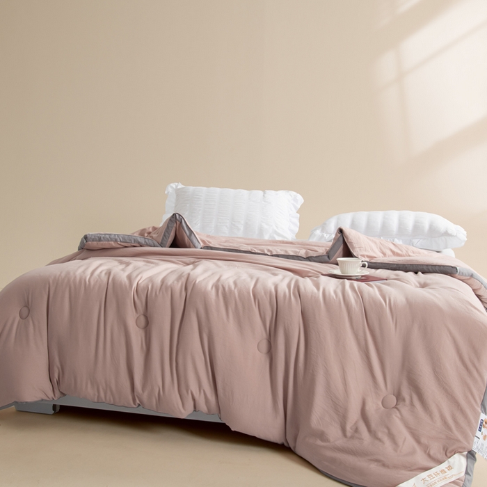 91家纺网 家纺一手货源 找家纺 森林人 2025新款A类水洗棉立体大豆纤维被夏被春秋被冬被被子被芯 立体-卡其