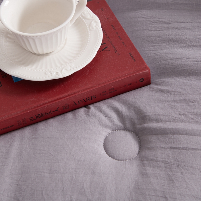 91家纺网 家纺一手货源 找家纺 森林人 2025新款A类水洗棉立体大豆纤维被夏被春秋被冬被被子被芯 立体-绅士灰