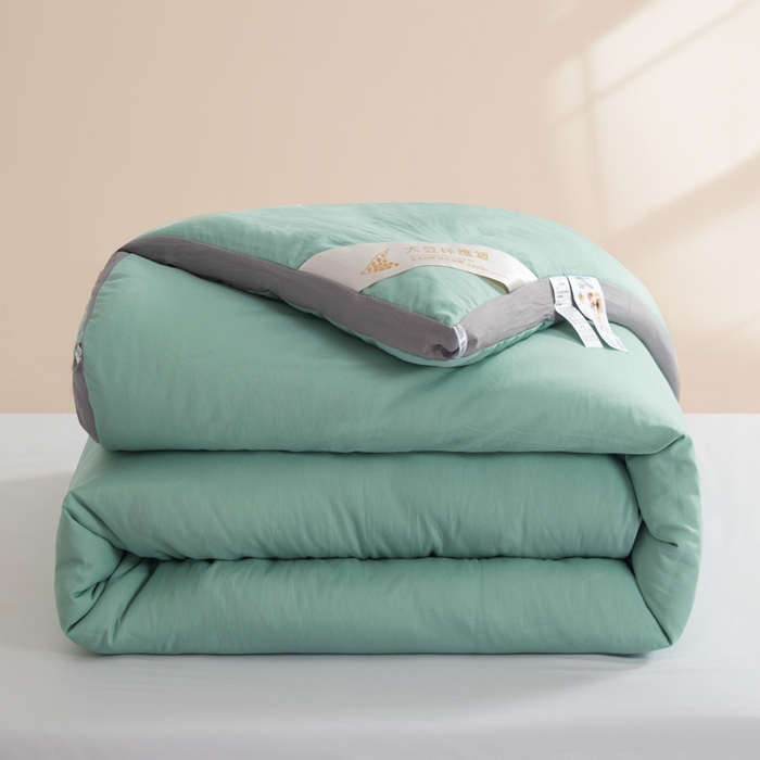 森林人 2025新款A类水洗棉立体大豆纤维被夏被春秋被冬被被子被芯 立体-薄荷绿