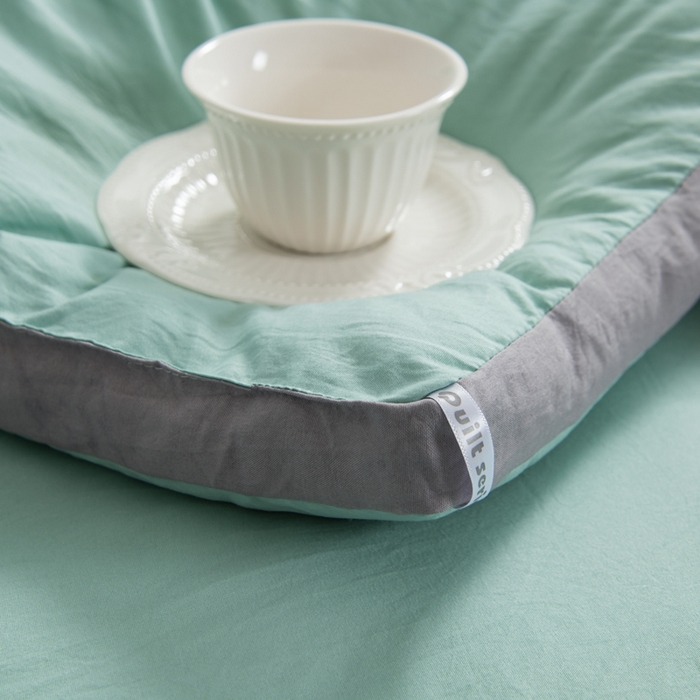 91家纺网 家纺一手货源 找家纺 森林人 2025新款A类水洗棉立体大豆纤维被夏被春秋被冬被被子被芯 立体-薄荷绿