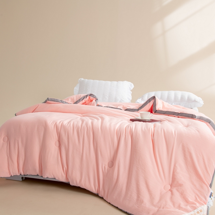 91家纺网 家纺一手货源 找家纺 森林人 2025新款A类水洗棉立体大豆纤维被夏被春秋被冬被被子被芯 立体-优雅玉