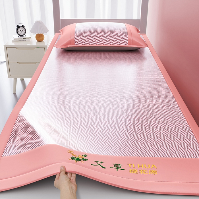 91家纺网 家纺一手货源 找家纺 （总）眠多宝 2025新款凉感艾草冰丝席凉席