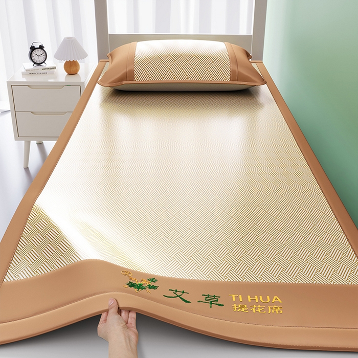 91家纺网 家纺一手货源 找家纺 （总）眠多宝 2025新款凉感艾草冰丝席凉席