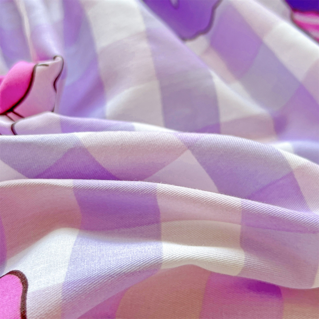 91家纺网 家纺一手货源 找家纺 名兮家居 2025新款全棉纯棉13372经典奥特曼-三丽鸥成人床床笠单件单床笠【含防伪标】 格子库洛米