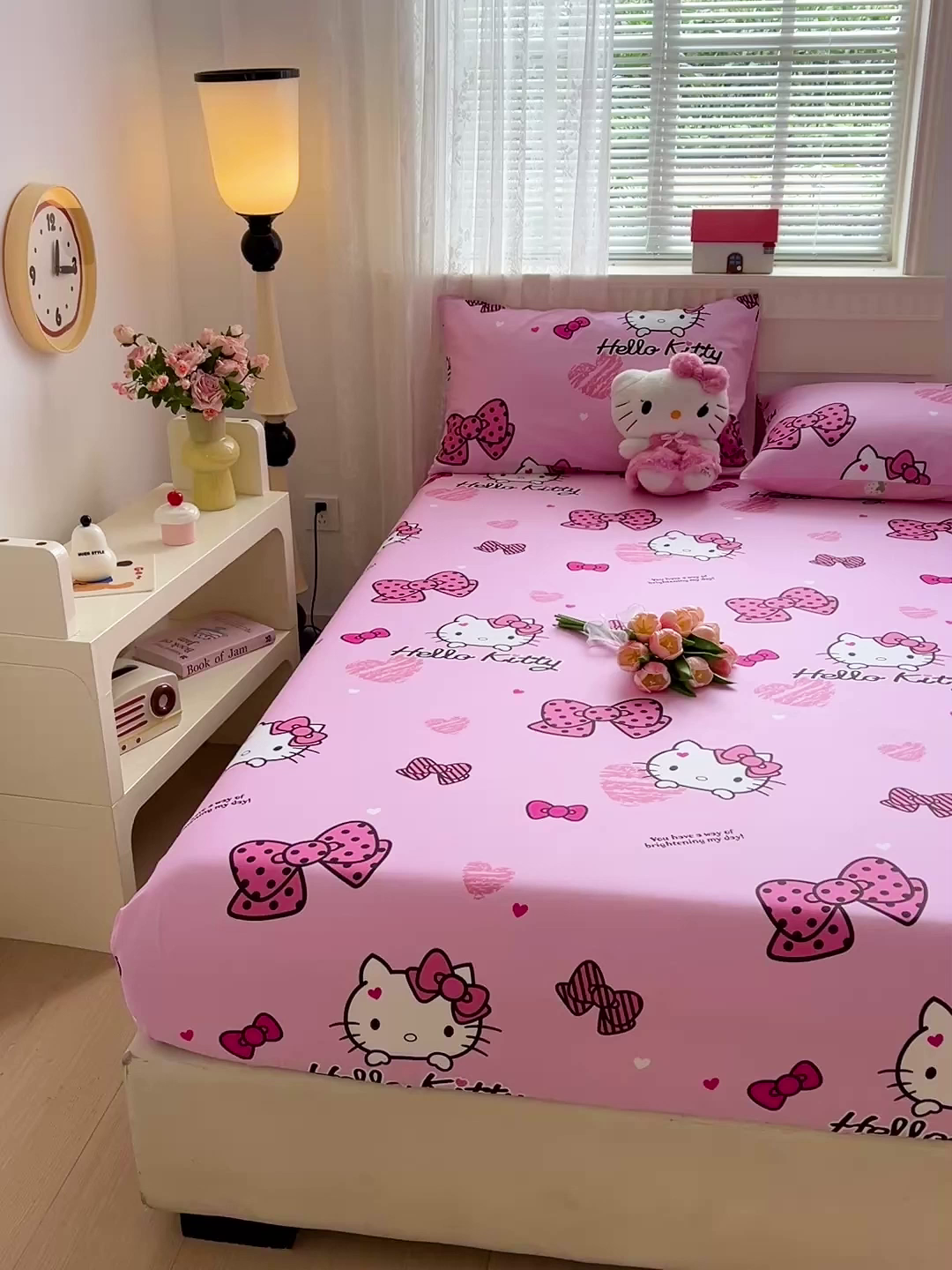 91家纺网 家纺一手货源 找家纺 名兮家居 2025新款全棉纯棉13372经典奥特曼-三丽鸥成人床床笠单件单床笠【含防伪标】 蝴蝶结kt